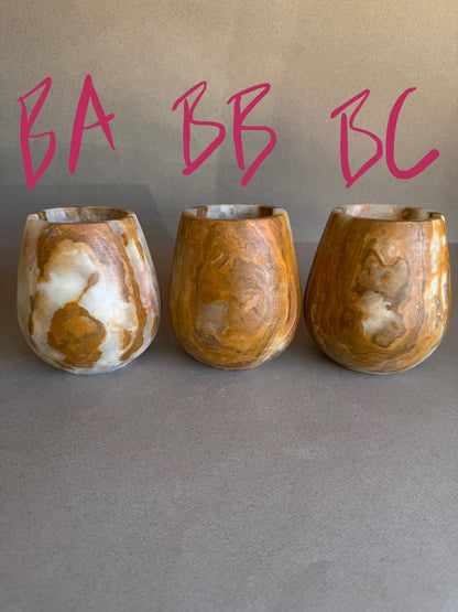 Clay, rust, and dusk | SAÉA Curved Onyx Vessel