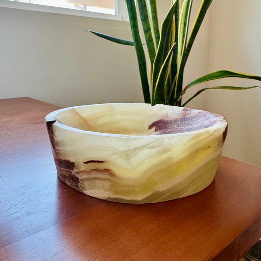 Ivory, plum, and sage - SAÉA Catchall Bowl