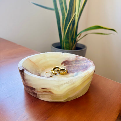 Ivory, plum, and sage - SAÉA Catchall Bowl