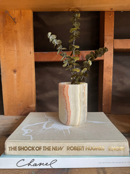 Blush, sandstone, and light | SAÉA Flat Onyx Vessel
