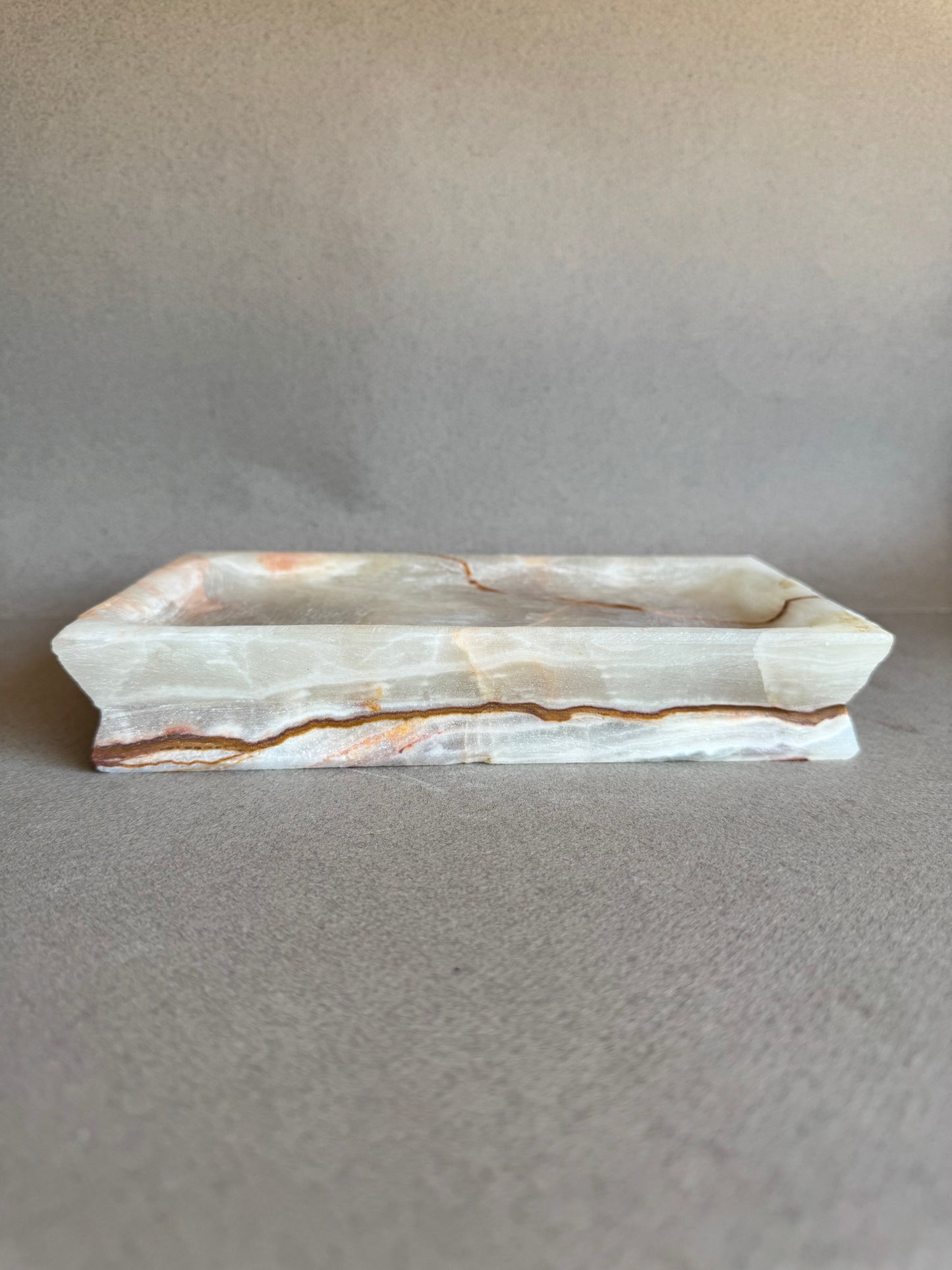Ivory, sandstone, and amber | SAÉA Onyx Catchall Tray