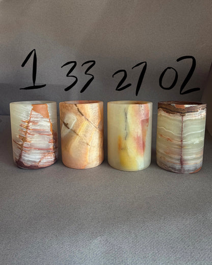 Blush, sandstone, and light | SAÉA Flat Onyx Vessel