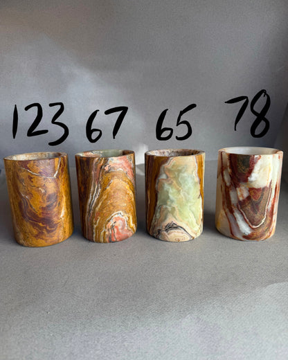 Blush, sandstone, and light | SAÉA Flat Onyx Vessel