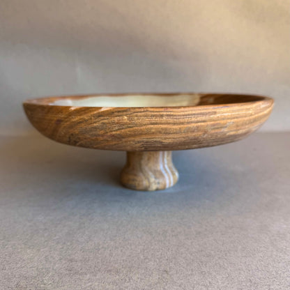 Caramel, cream, and blush | SAÉA Centerpiece Pedestal Bowl