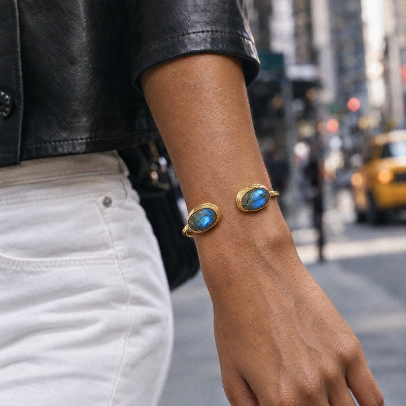 Noor Open Cuff Bracelet | SAÉA