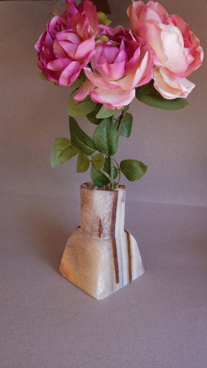 Cream, peach, and clay | SAÉA Dune Vase