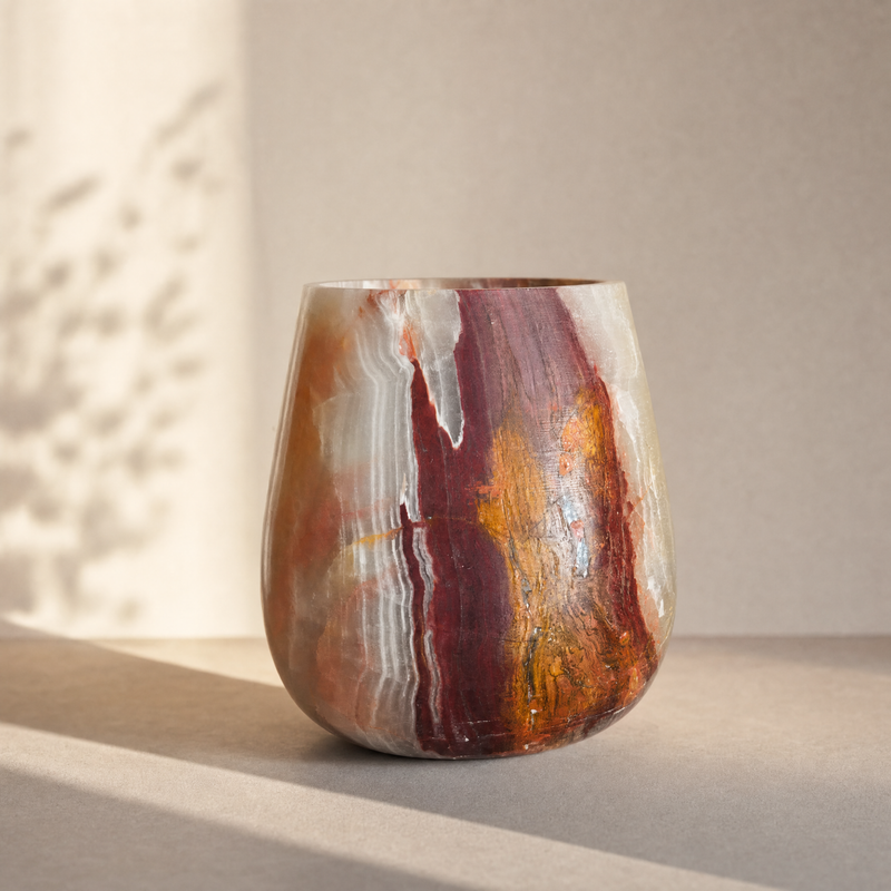 Plum & sienna | SAÉA Curved Vessel