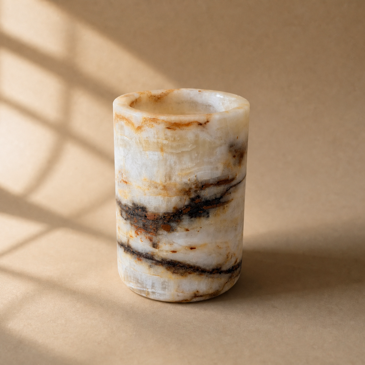 Honey & Walnut | SAÉA Flat Onyx Vessel