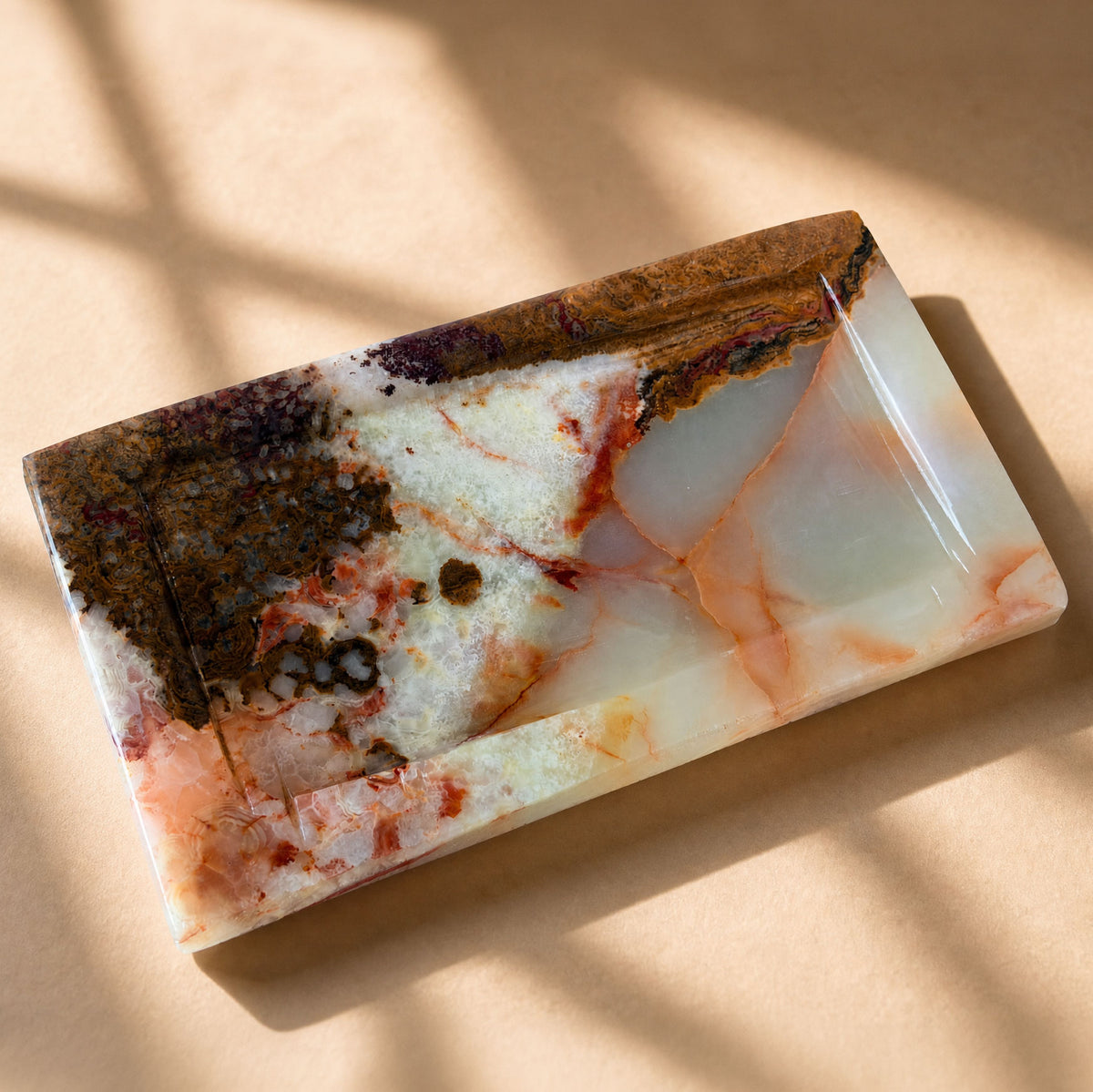 Rare Ivory & Umber Split | SAÉA Onyx Catchall Tray
