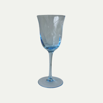 Vintage blue wine glasses
