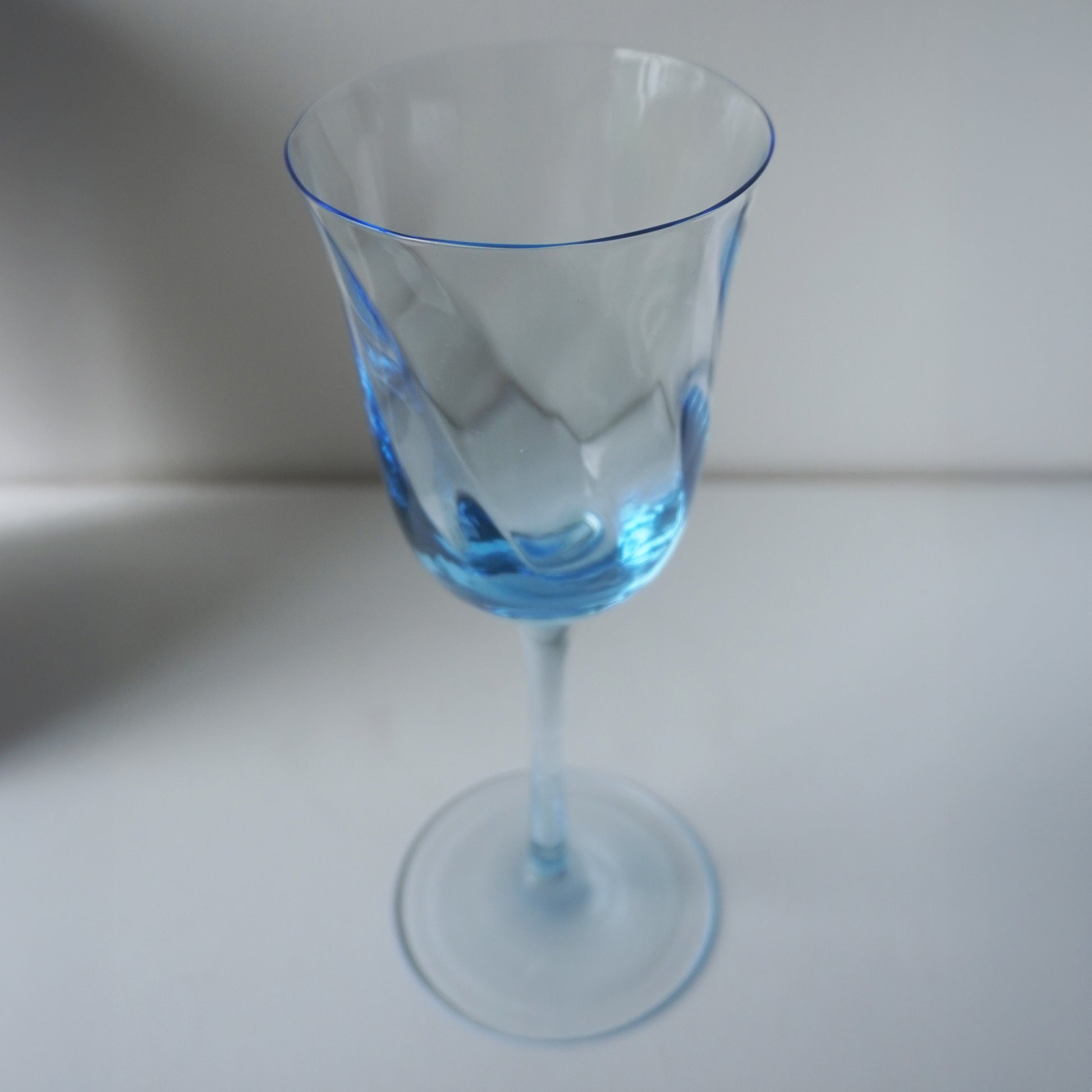 Vintage blue wine glasses
