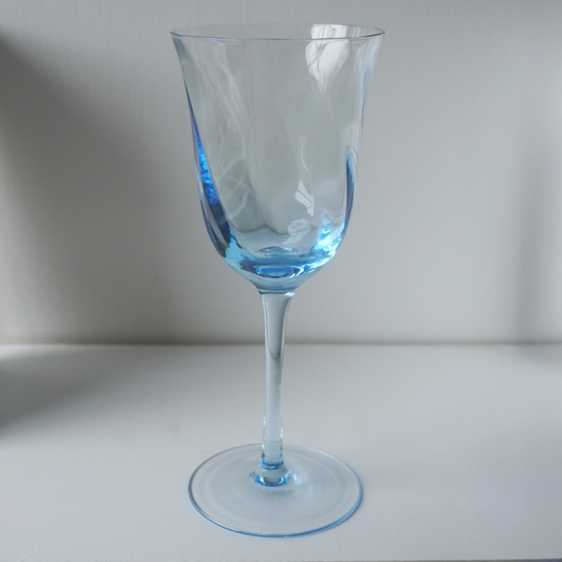 Vintage blue wine glasses
