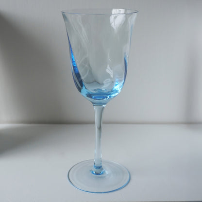 Vintage blue wine glasses