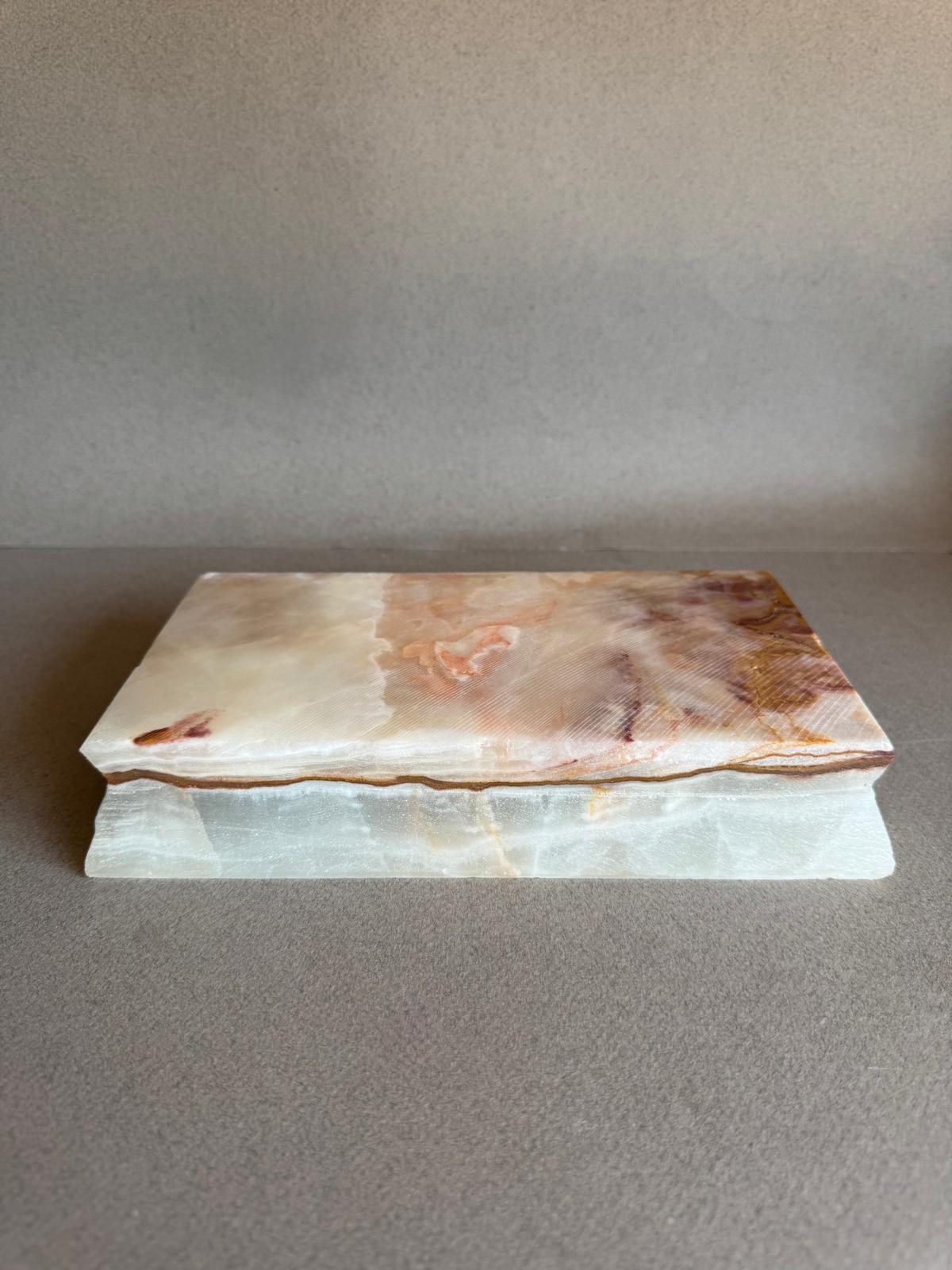 Ivory, sandstone, and amber | SAÉA Onyx Catchall Tray