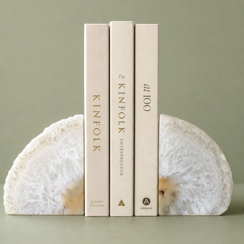 Moonbank — SAÉA Agate Bookends (Set of 2), styled in a room