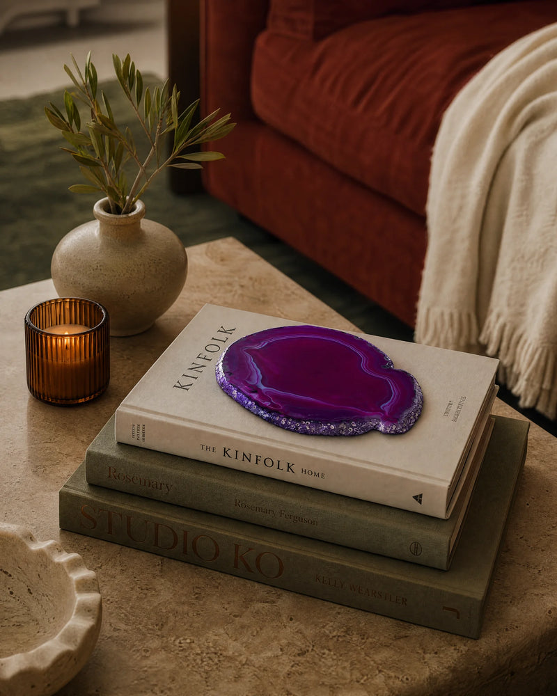 Magenta & iris | SAÉA Agate Slice