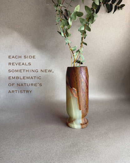Olive green & amber | SAÉA Origin Vase