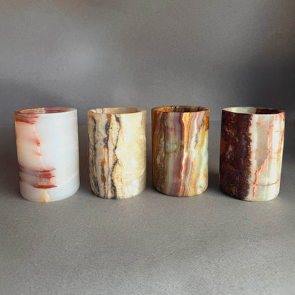 Blush, sandstone, and light | SAÉA Flat Onyx Vessel