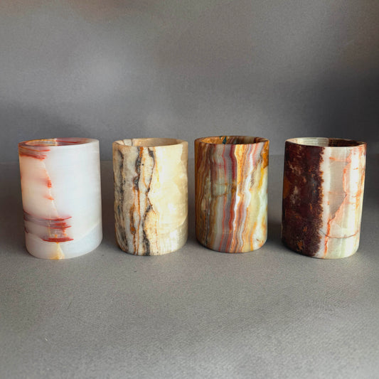 Blush, sandstone, and light | SAÉA Flat Onyx Vessel