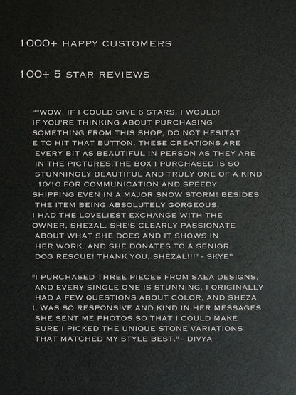 Amber & cream | SAÉA Keepsake Box with Lid