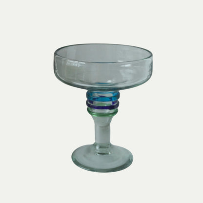 Vintage Hand-Blown Margarita Glasses/Dessert Bowls – Set of 4 - Mexican Origin