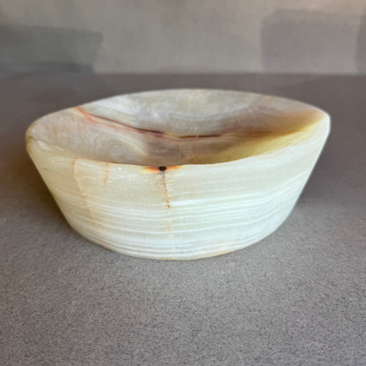 onyx catchall bowl raw white cream nude green beige 