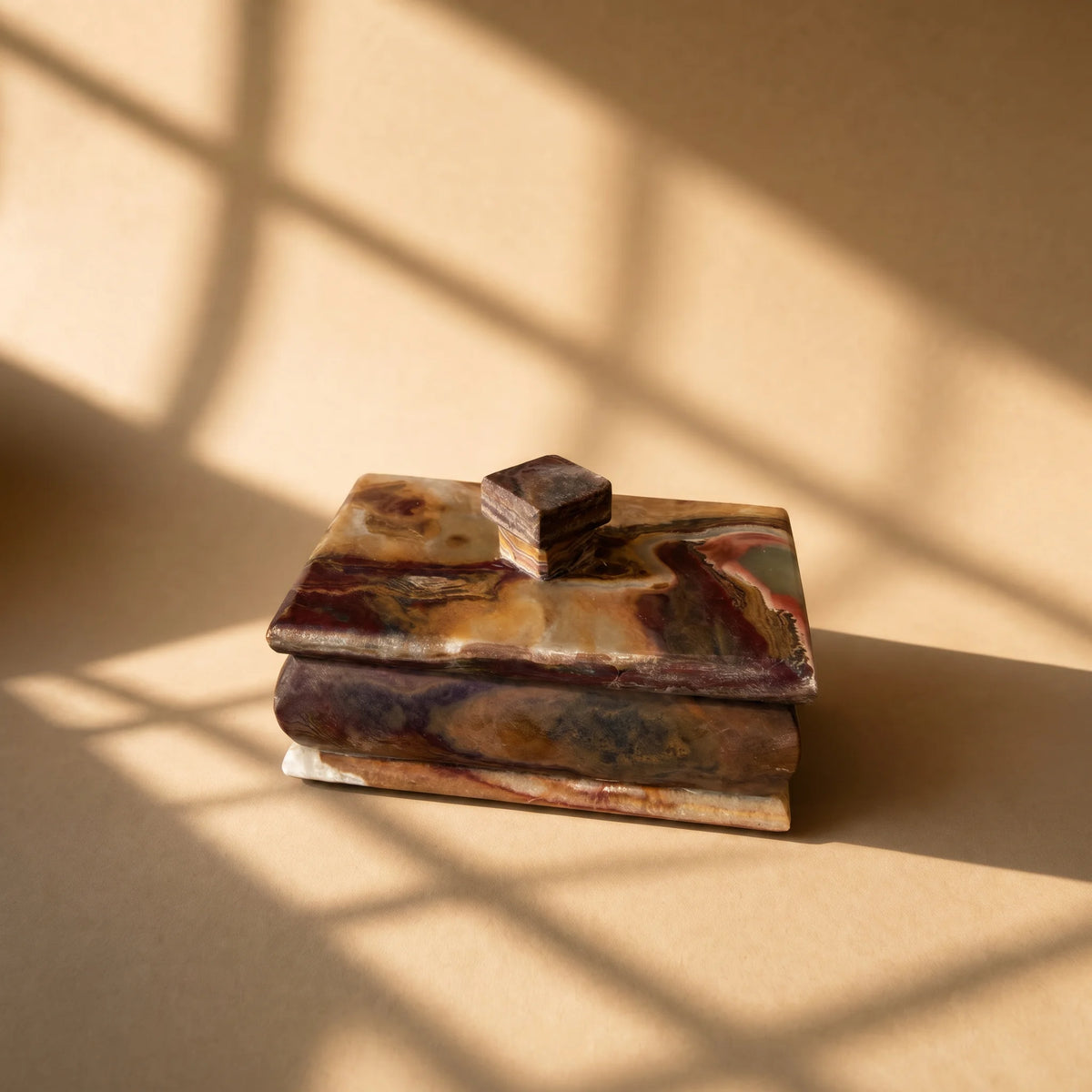 Rare Umber & Oxblood  | SAÉA Keepsake Box with Lid