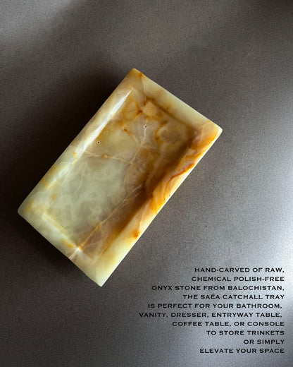 Peach & honey | SAÉA Onyx Catchall Tray
