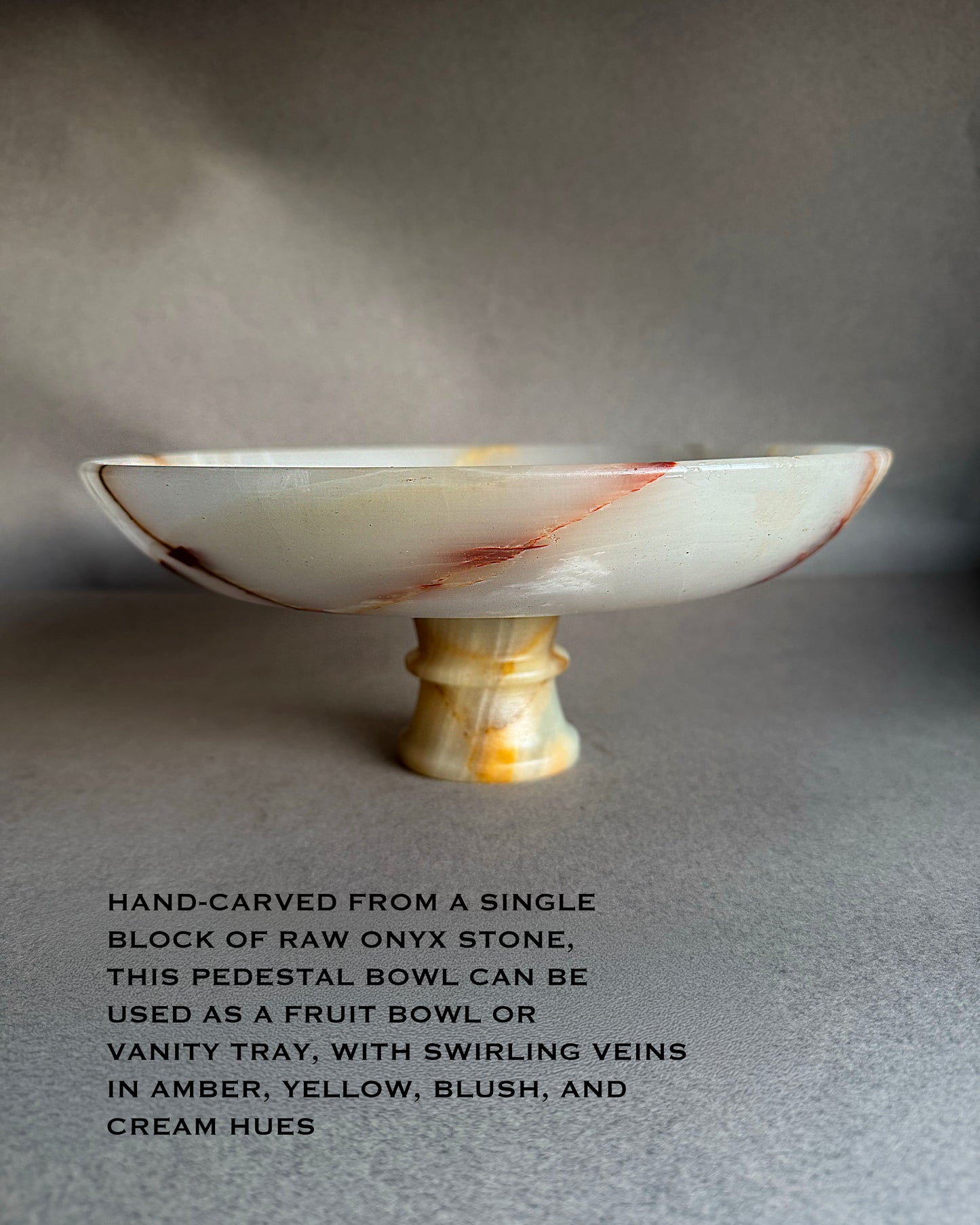 Ivory & blush | SAÉA Centerpiece Pedestal Bowl