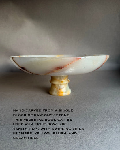 Ivory & blush | SAÉA Centerpiece Pedestal Bowl