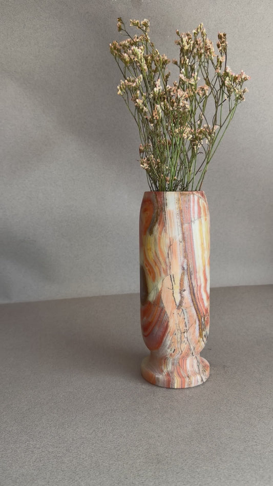 Cream, honey, and warm rust | SAÉA Origin Vase