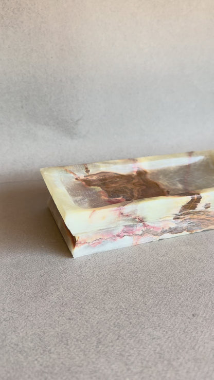 Cream, Rust, and Rose | SAÉA Onyx Catchall Tray