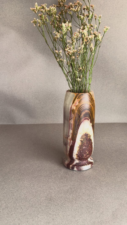 Espresso brown & ivory | SAÉA Origin Vase