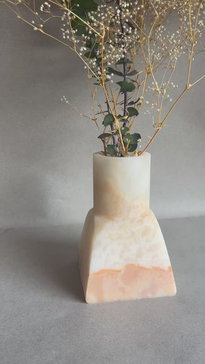 Cream, peach, and honey | SAÉA Dune Vase
