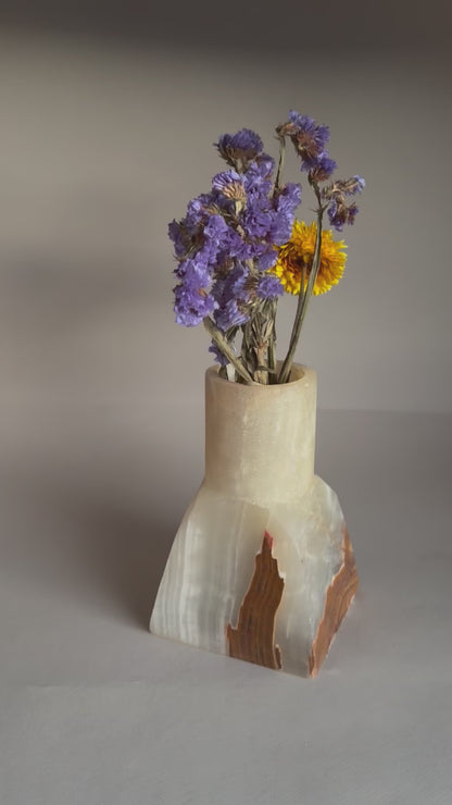 Rust & cream | SAÉA Dune Vase