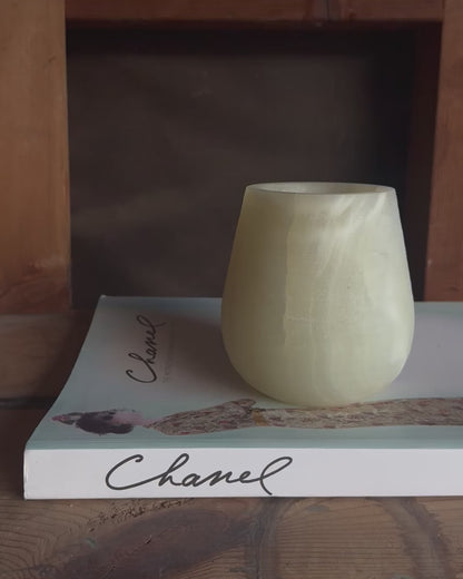 Cream, blush, and clay | SAÉA Curved Vessel