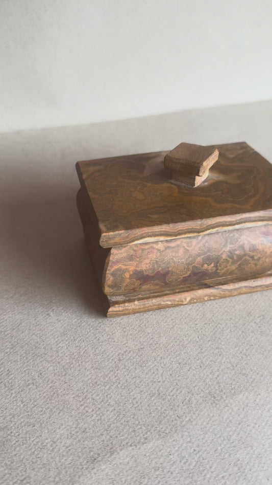 Amber, rust, and golden clay | SAÉA Storage Box with Lid