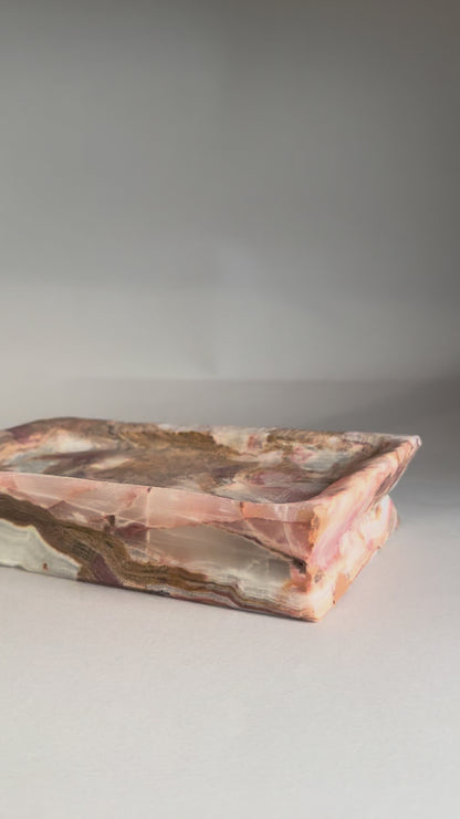 Rust, pink & desert brown | SAÉA Onyx Catchall Tray