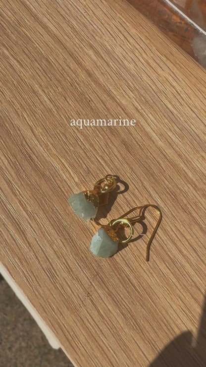 SAÉA Gemstone Earrings in 22k Gold