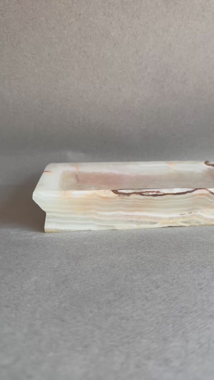 Ivory, apricot, and clay | SAÉA Onyx Catchall Tray