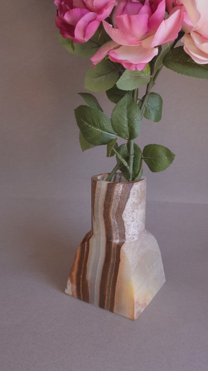 Cream, peach, and clay | SAÉA Dune Vase
