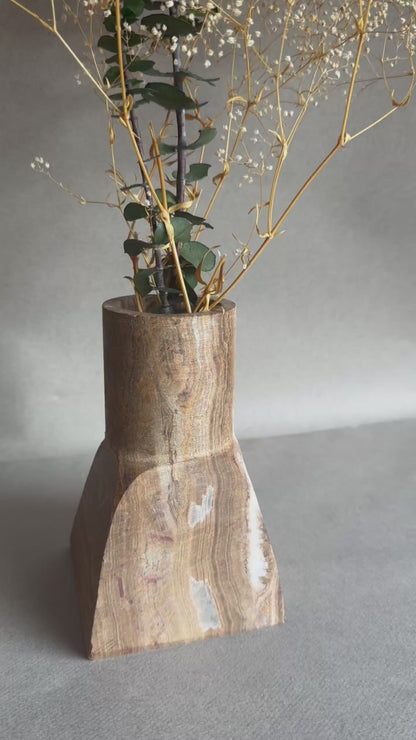 Chocolate, cream, and sand | SAÉA Dune Vase