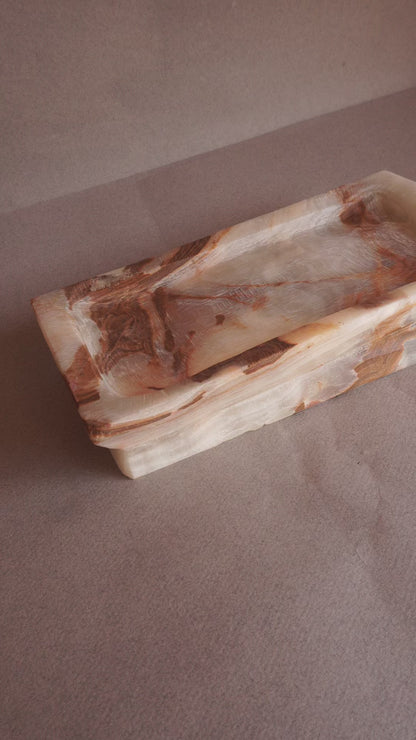 Desert ivory, clay, and gray | SAÉA Onyx Catchall Tray