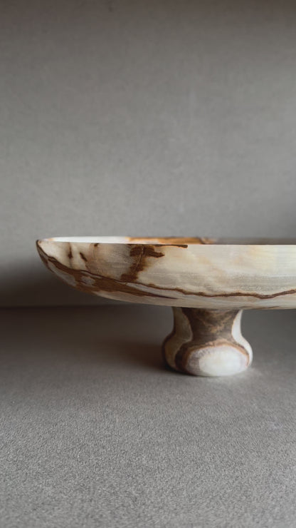 Ash, sage, and ivory | SAÉA Centerpiece Pedestal Bowl
