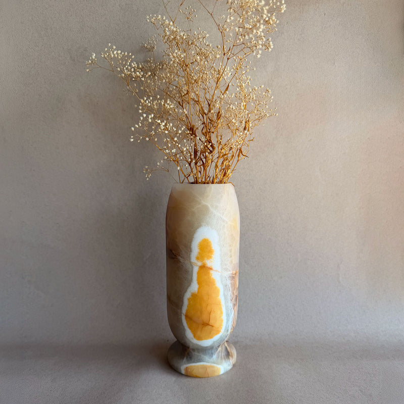 Golden amber & taupe | SAÉA Origin Vase