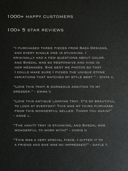 Lavender, blush, & ivory | SAÉA Onyx Catchall Tray