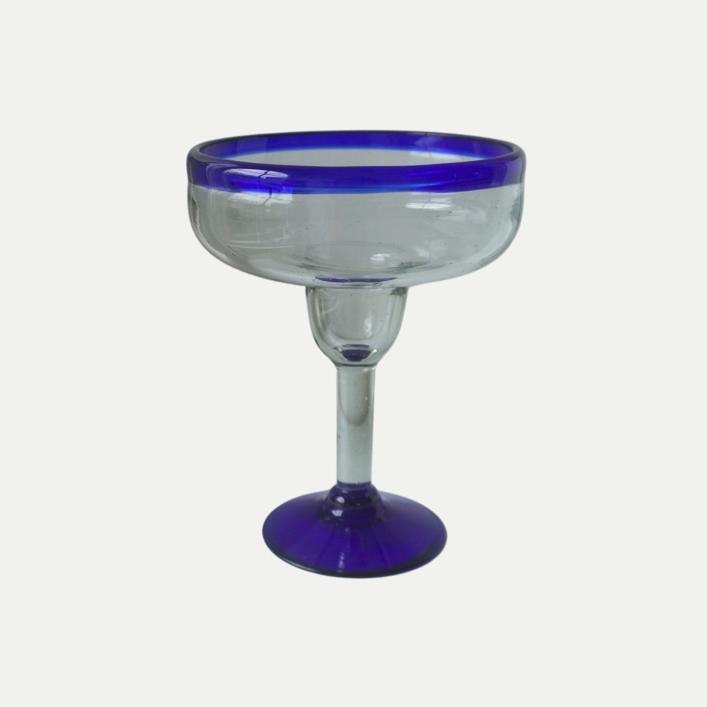 vintage blue margarita glasses 
