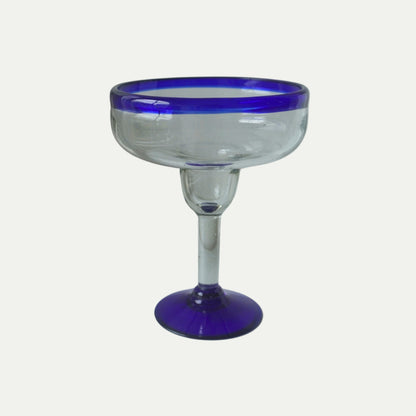 vintage blue margarita glasses 