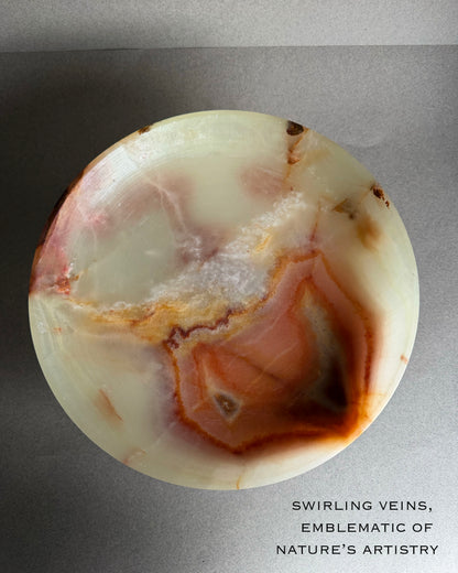 Warm rust & golden amber | SAÉA Centerpiece Pedestal Bowl