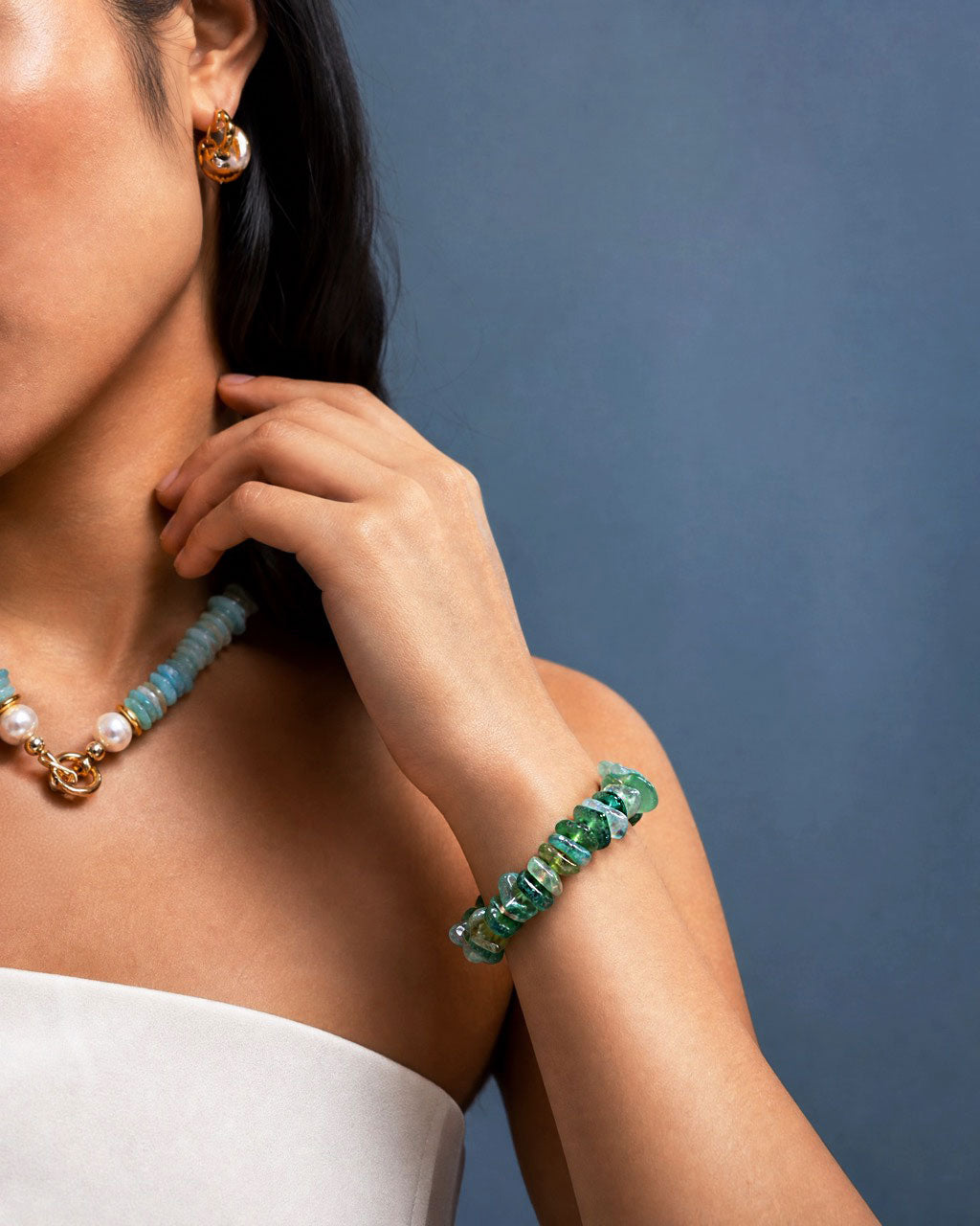 worn in green.